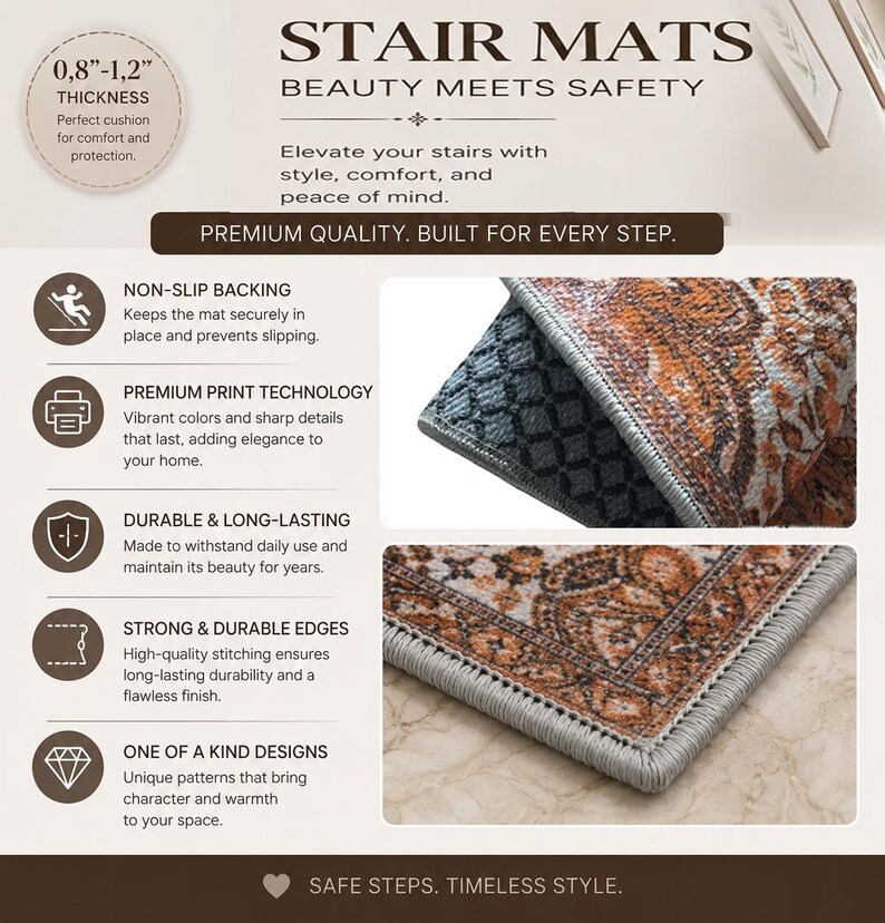 a brochure with instructions on how to use a stair mat