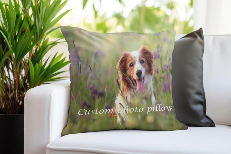 Custom Photo Pillow, Personalized Velvet Pillow, Custom Photo Pillow, Photo Gift Pillow, Memory Pillow, Personalized Gift, Custom Cushion image 3