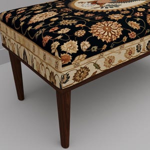Wild bird bench, Foyer saloon bench, Reading stool, Laundry room pouf, Picnic table bench, Unique footrest, Ottoman tea table, M-216