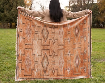 Soft blanket, Handmade blanket, Plush blanket, Sofa blanket, Couch blanket, Decorative blanket, Picnic blanket, Boho blanket