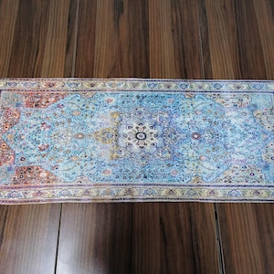 Turkse tafelloper, Botanische tafelloper, Keukentafellaag, Oosterse prints, Chenille-tafelmat, Boho-placemat, Getextureerde loper, Keukentafellaag, Oosterse prints