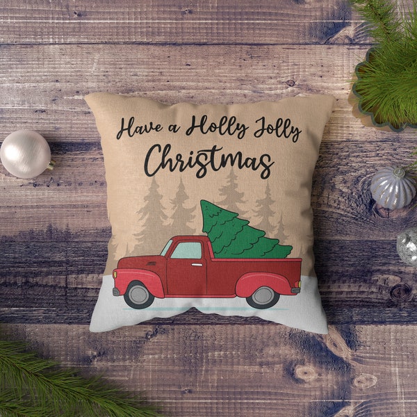 pine design decor pillow, xmas christmas pillow, bedroom pillow, fabric pillow, sparkling pillow, bench pillow, couch pillow, noble pillow