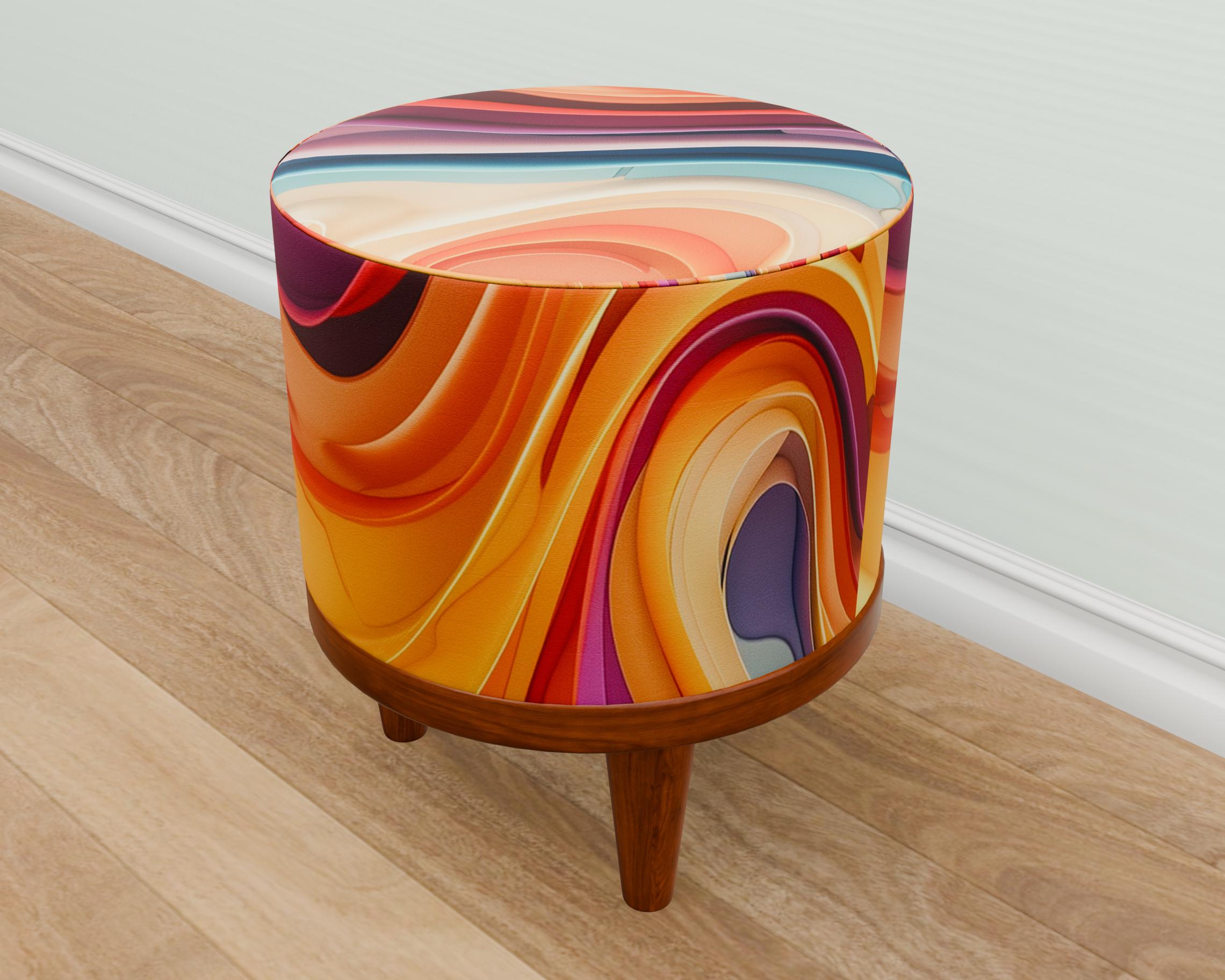 ドイツメーカー　AUTHENTICS オウセンティックス　　ランドリースツール ドイツメーカーAUTHENTICSのランドリースツール① 3D パターン ベンチ