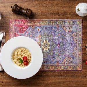 Catering Placemats, Textured Table Mat, Retro Placemat, Guests Table Setting, Rustic Table Mat, Botanical Mat, Kitchen Coaster, Cup Coaster