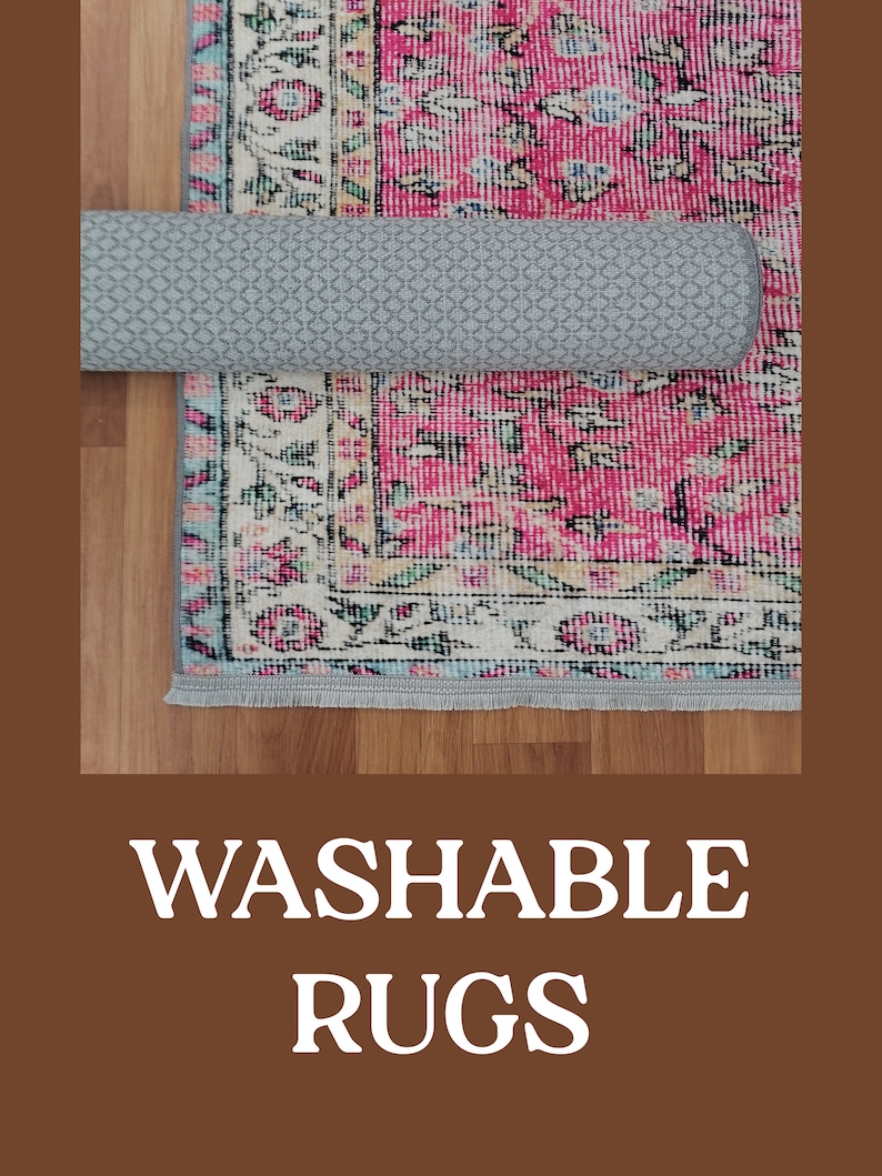Floral circle rug, Housewarming rug, Pretty rug, Mandala rug, Chic rug, Maximalist rug, Small space gift, Textured rug, Nook rug, Bath rug image 4