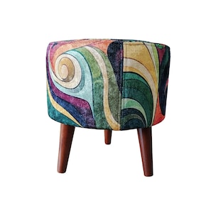 Crafted with the highest level of attention to detail, our pouf stool is both sturdy and stylish. Its outer surface is clad in durable, long-lasting materials that feature captivating rug and kilim patterns, ensuring the bench remains sturdy and durable for many years.