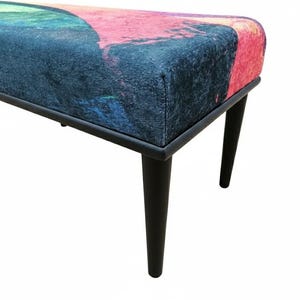 Ottoman for bedroom, Pop color bench, Doorway bench, Uphosltered bench, Dressing table bench, Retro bench, Hallway bench, Shoe bench, M-160