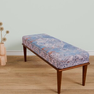 Entrance hall bench, Blanket bench, Narrow bench, Dining table bench, Bohemian bench, Hallway bench, Yoga bench, Piano bench,  343-02