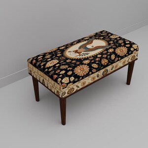 Wild bird bench, Foyer saloon bench, Reading stool, Laundry room pouf, Picnic table bench, Unique footrest, Ottoman tea table, M-216