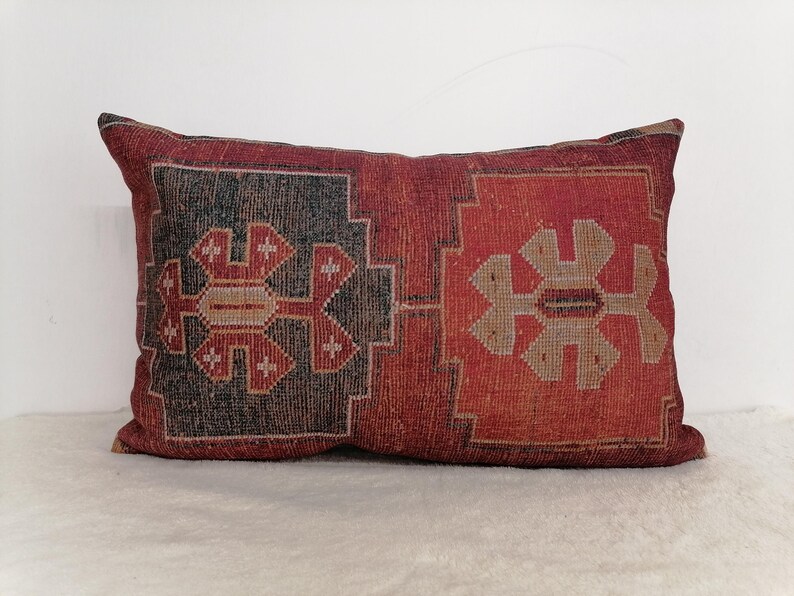 farmhouse pillow, kilim pillow cover, designer pillow, lumber pillow, bedding pillow, armchair pillow, bolster pillow, saloon pillow image 14