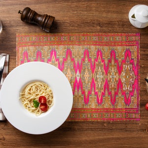 Unique Table Placemats, Table Protective Mat, Hotel Placemats, Chenille Placemats, Birthday Placemats, Primitive Table Mat, Party Dining Mat