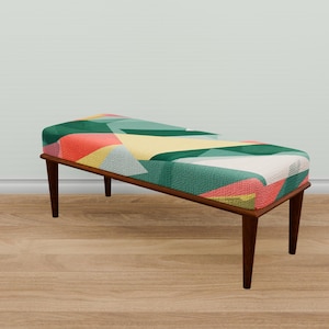 Aesthetic bench, Piano bench, Mudroom bench, Cute handmade bench, Window bench, Eclectic bench, Modern bench, Neutral bench, M-104