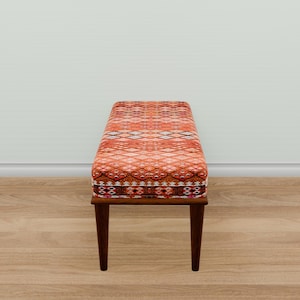 Blanket bench, Kilim pattern bench, Piano bench, Hallway bench, Upholstered bench, Keyboard bench, Mudroom bench, Elegance bench, 34-01