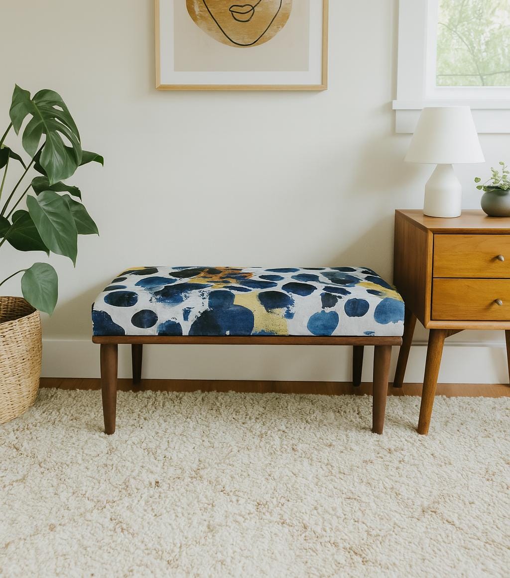 Bench Button Bedroom Bench, 2 Seater Bench, Button Bench, Coffee Table Bench ...