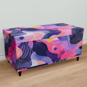 Girl room storage, Handmade with love, Primitive bench, Unique design trunk, Mother&#39;s day gift, Blanket storage, Indoor bench, M-151