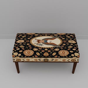 Wild bird bench, Foyer saloon bench, Reading stool, Laundry room pouf, Picnic table bench, Unique footrest, Ottoman tea table, M-216