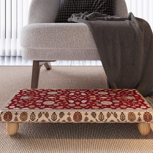 Perfect accent for modern home, Compact footrest, Mudroom bench, Turkish style footstool, Country decor bench stool, Comfort footstool,M-512