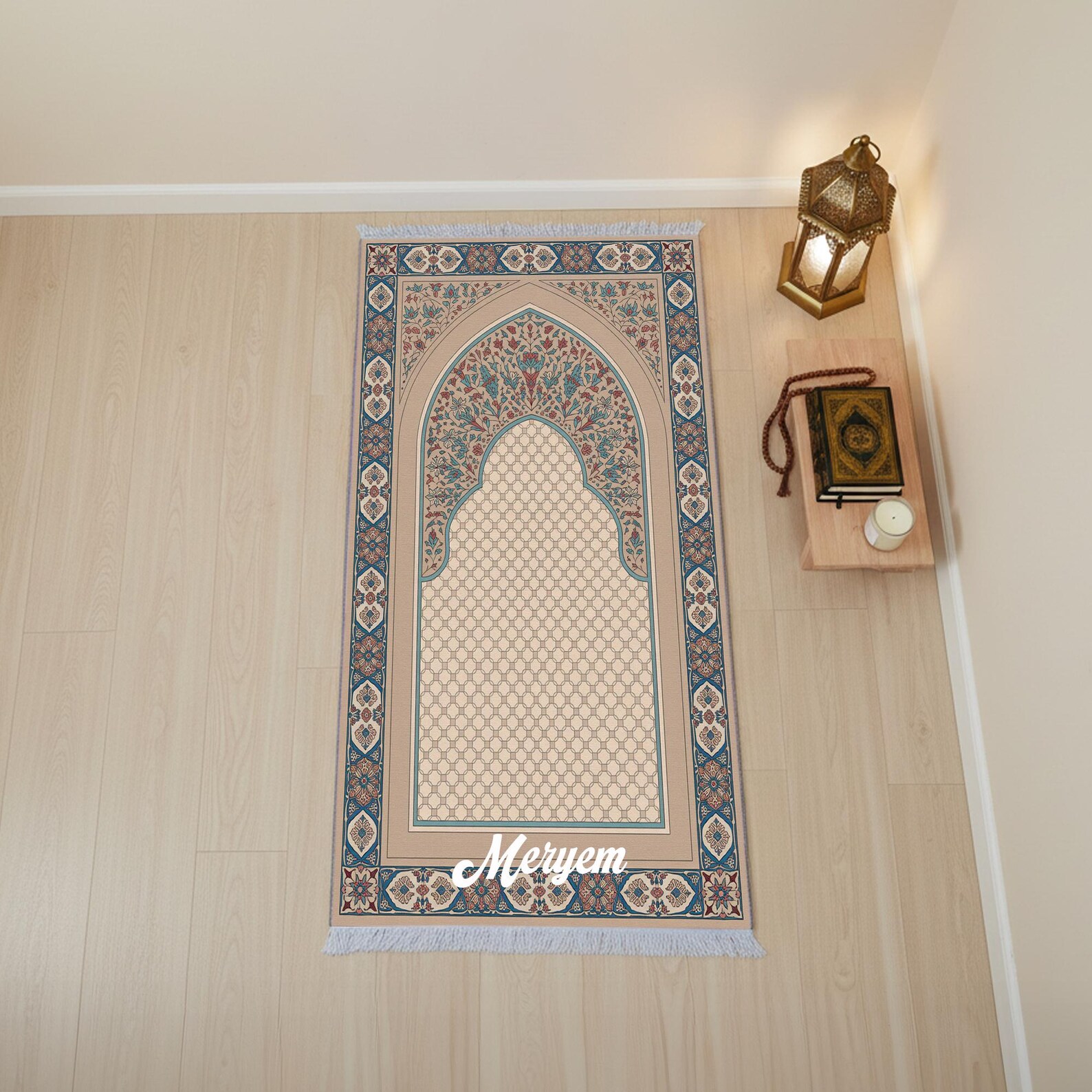 Musim Rugs Anatolian Mihrab Design Janamaz, Muslim Prayer Rug With Tassel, Durable ...