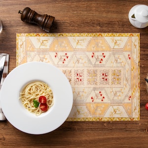 Artisan Placemats, Woven Tablemats, Bar Tablemats, Cafe Table Placemat, Aesthetic Tableware, Washable Placemats, Aztec Design Placemats