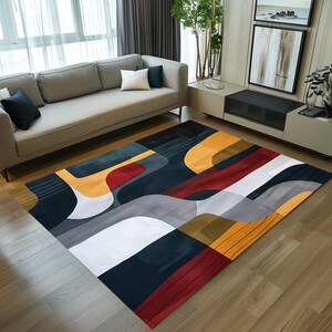 Everyday rug, Modern rug, Boho  rug, Artistic rug, Bathroom rug, Bedroom rug, Non-slip rug, Washable rug, Mudroom rug, Easy to travel rug