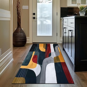 Everyday rug, Modern rug, Boho  rug, Artistic rug, Bathroom rug, Bedroom rug, Non-slip rug, Washable rug, Mudroom rug, Easy to travel rug