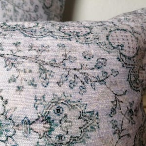 Pale Gray Medallion Case | Soft Print Throw Cushion | Detailed Room Pillowcase image 13