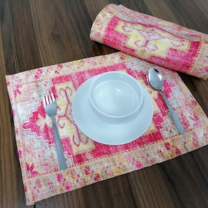 Aesthetic Placemats, Wool Tableware, Fabulous  Placemat Set, Kitchen Parties Placemats, Ethnic Pattern Placemats, Noble Comfort Placemats