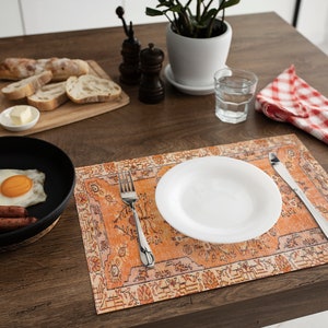 Woven Placemats, Gorgeous Tablemats, Textured Tableware, Bar Table Placemat, Kilim Pattern Tableware, One sided Placemats, Modern Placemats