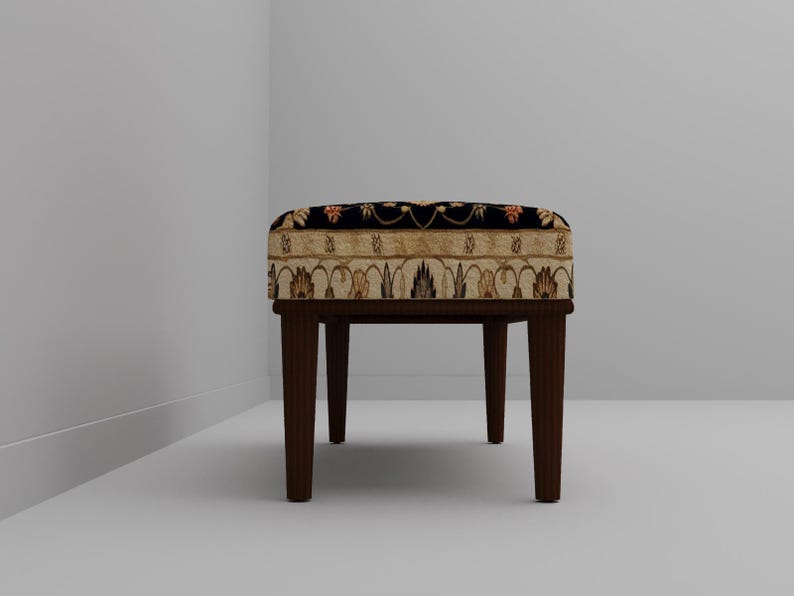 Wild bird bench, Foyer saloon bench, Reading stool, Laundry room pouf, Picnic table bench, Unique footrest, Ottoman tea table, M-216