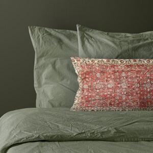 couch cushion, floral pillow case, pink lumbar pillow, bohemian pillow, botanical pillow, bench cushion, body pillow cover, armchair pillow