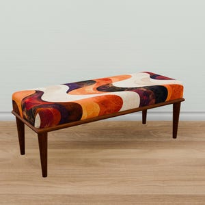 Bohemian bench, Handmade ottoman bench, Stylish bench, Functional bench, Elegant bench, Eclectic bench, Make up bench, Luxury bench, M-131