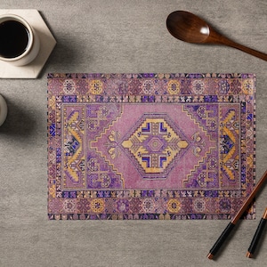 Complex Pattern Placemats, Gradution Event Placemats, Desktop Decor Placemats, Indoor & Outdoor Usable Table Mats, Heat Resistant Placemat