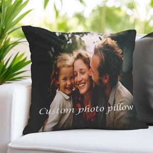 Custom Photo Pillow, Personalized Velvet Pillow, Custom Photo Pillow, Photo Gift Pillow, Memory Pillow, Personalized Gift, Custom Cushion image 11