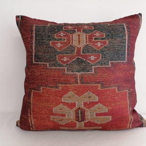 farmhouse pillow, kilim pillow cover, designer pillow, lumber pillow, bedding pillow, armchair pillow, bolster pillow, saloon pillow image 3