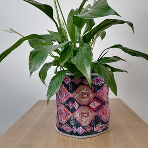 Planter basket, Easter basket, Ethnic plant pot, Hanging basket, Storage basket, Artisan basket, Kilim design basket, Plant box, Flower pot