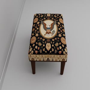 Wild bird bench, Foyer saloon bench, Reading stool, Laundry room pouf, Picnic table bench, Unique footrest, Ottoman tea table, M-216
