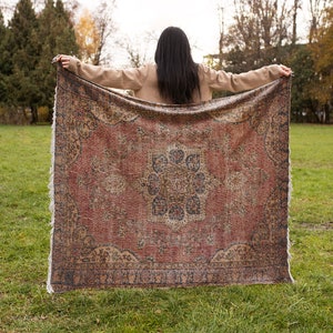 Soft turkish blanket, Handmade blanket, Personalized blanket, Warm blanket, Soft blanket, Plush blanket, Ethnic blanket, Rugland 103