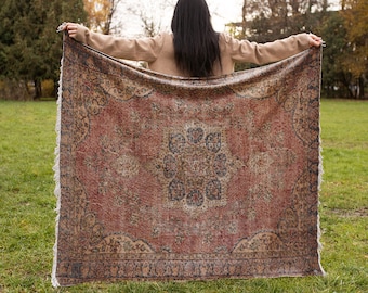 Soft turkish blanket, Handmade blanket, Personalized blanket, Warm blanket, Soft blanket, Plush blanket, Ethnic blanket, Rugland 103