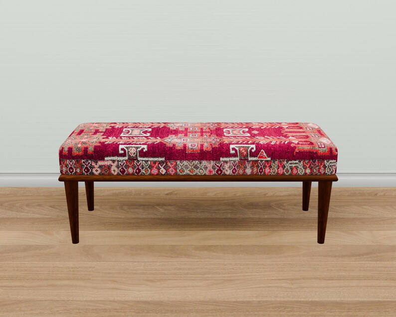 Classic bench, Dining table bench, Saloon bench, Bed end bench, Padded bench, Kilim design bench, Make up bench, Wood work bench, 20-02