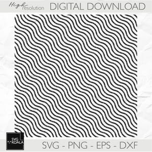 May include: Black and white wavy line pattern digital download.  SVG, PNG, EPS, and DXF file formats included.