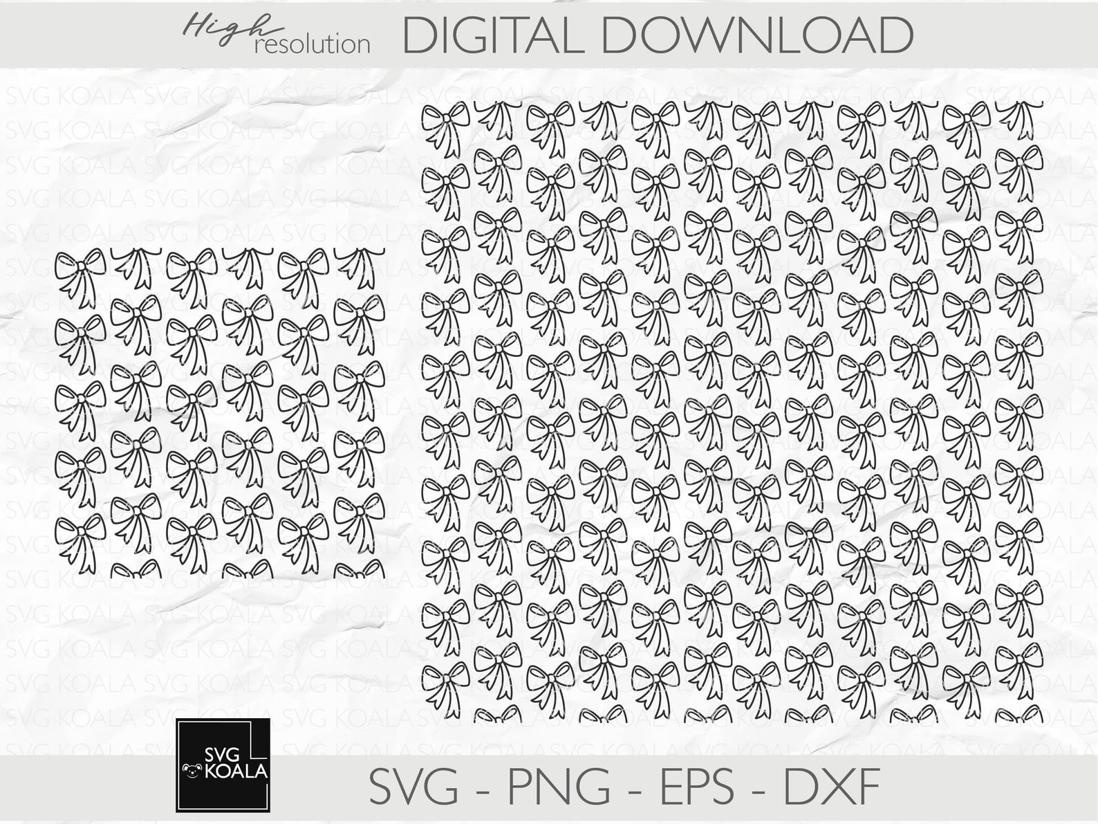 Bow Pattern SVG Bundle | Background SVG | Seamless Background SVG ...