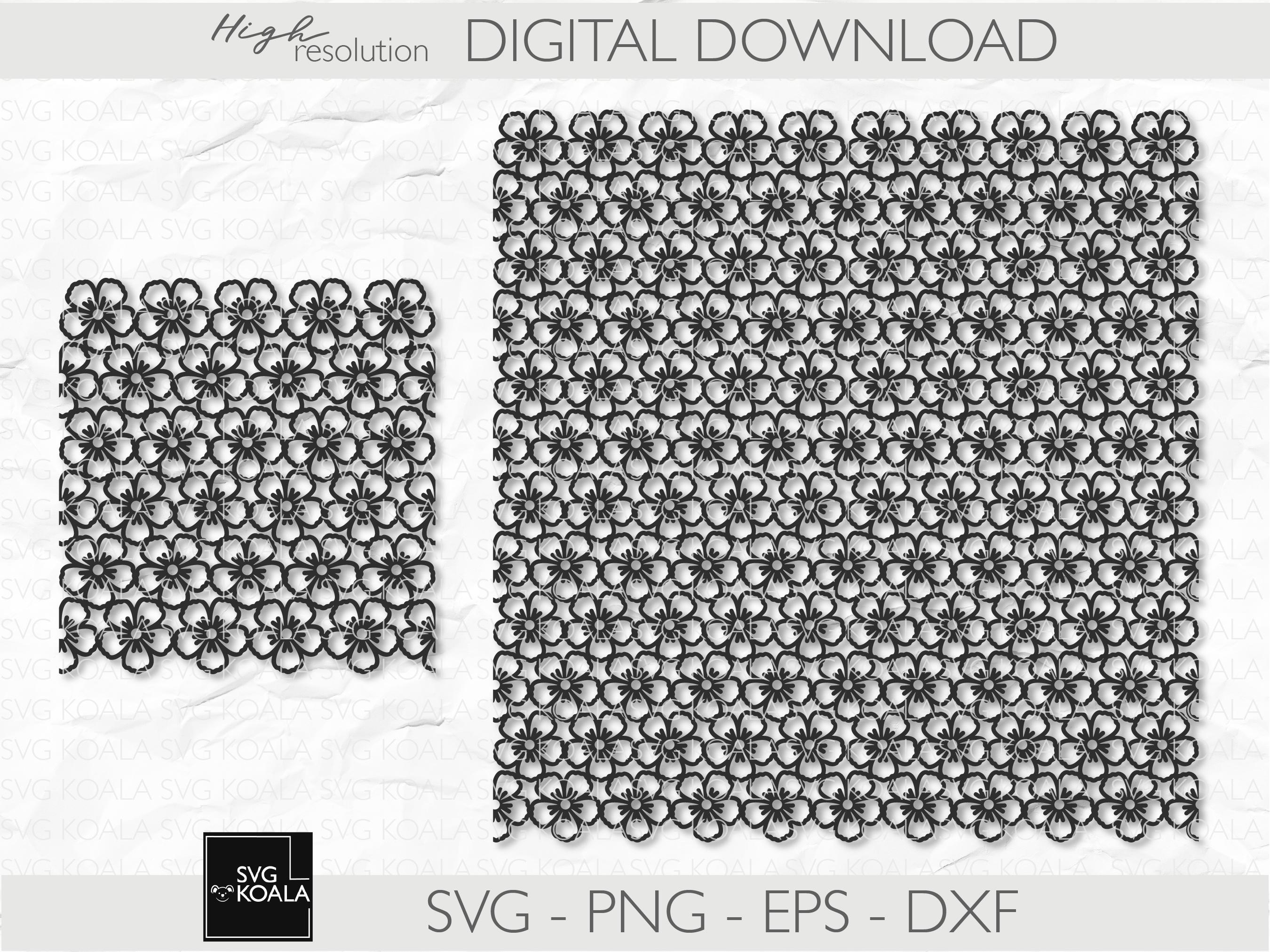 Seamless Floral Pattern 9 SVG| Floral Pattern SVG | Seamless Background ...