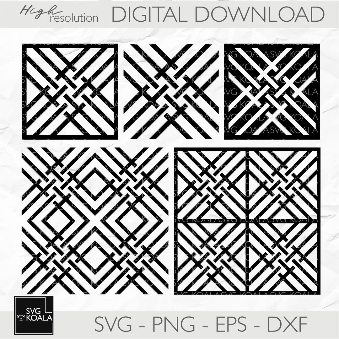 Seamless Geometric Pattern SVG Bundle | Celtic Style Pattern SVG ...