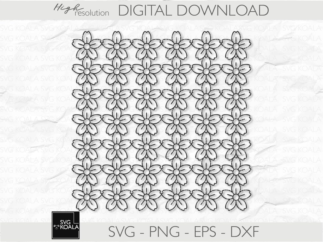 Seamless Floral Pattern 11 SVG| Floral Pattern SVG | Seamless ...