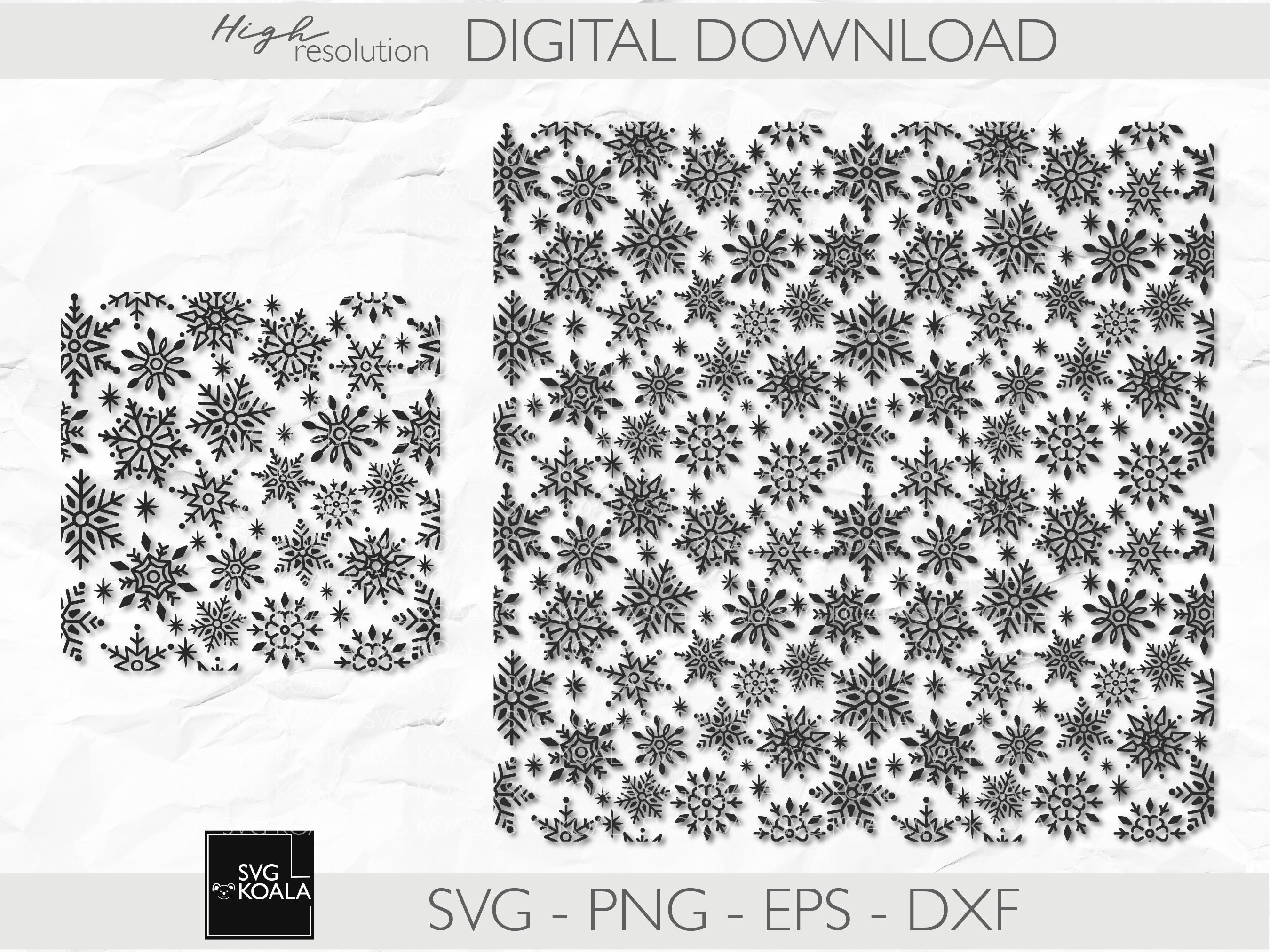 Seamless Snowflake Pattern SVG| Christmas Pattern SVG | Seamless ...