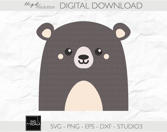 Bear SVG| Cute Bear SVG | Teddybear Clipart | Baby Bear PNG | Teddy Bear Cricut