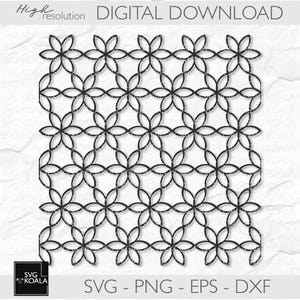 Seamless Floral Pattern 10 SVG| Floral Pattern SVG | Seamless Background SVG | Floral Designs Svg Bundle | Background Png |Laser Cut Pattern