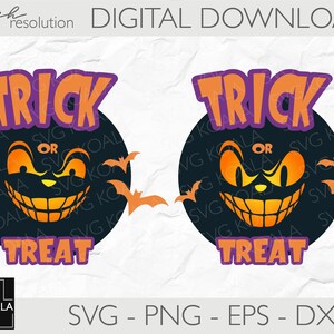 Süßes oder Saures 1 SVG Halloween Clipart SVG Halloween Shirt SVG Datei für Silhouette Schnittdatei für Cricut Jack o Lantern SVG Bild 4