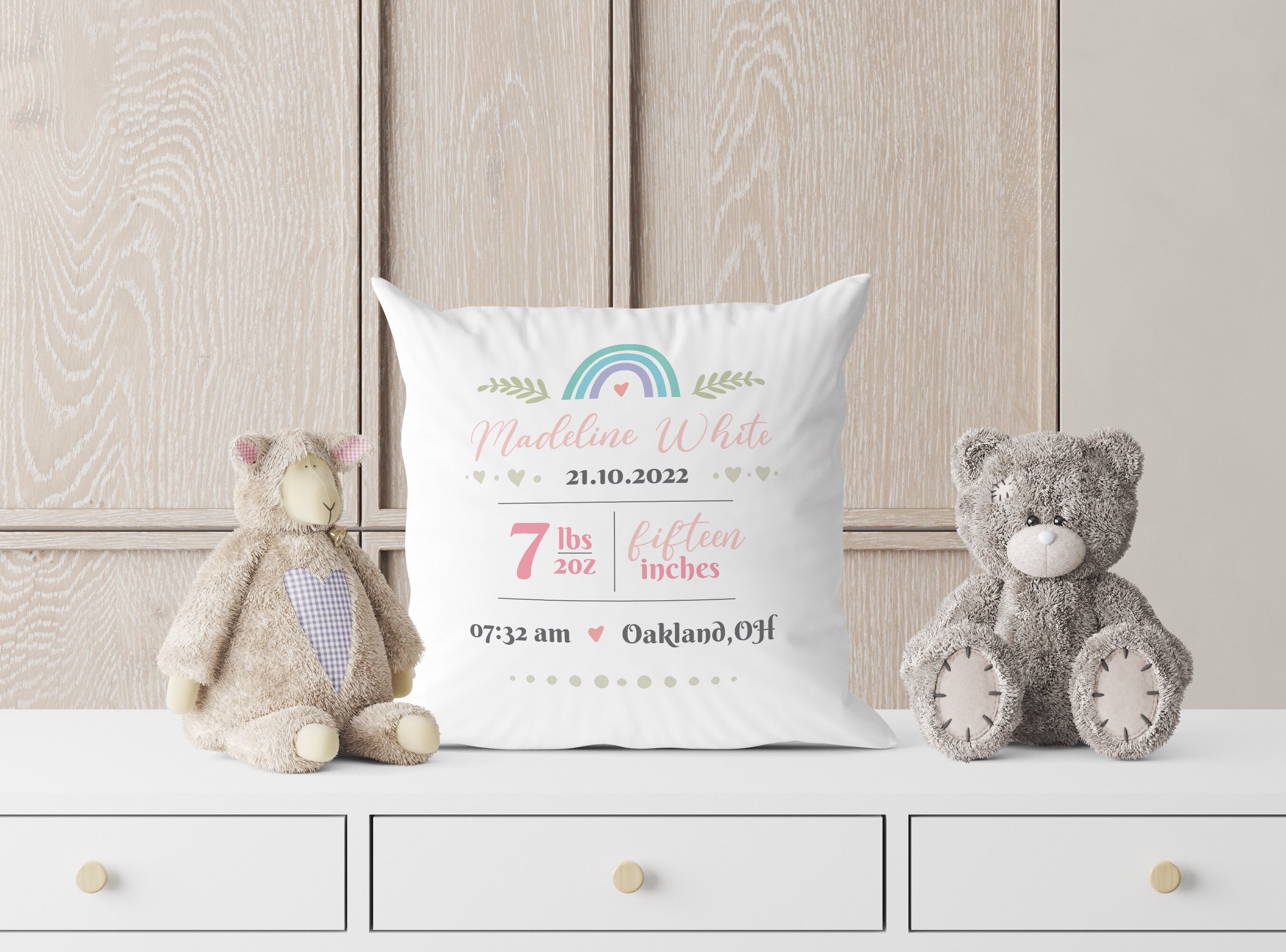 Baby Birth Announcement Template Svg | Baby Shower Svg | Birth Stats ...