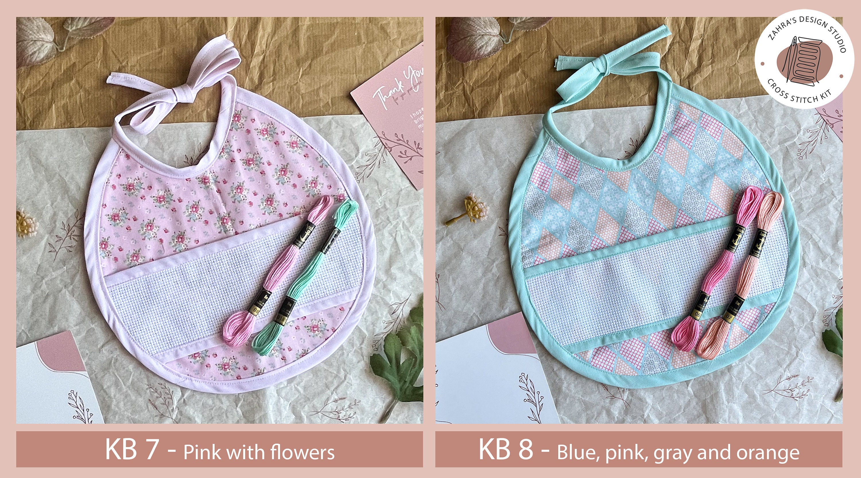 Cross Stitch Bib Kit Blank Baby Bib for Cross Stitch Aida Etsy